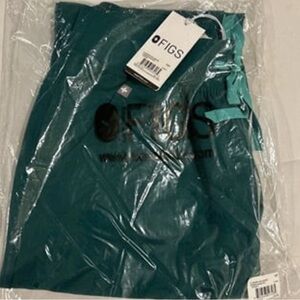 Figs Scrub Pants, Hunter Green, HW XS/Petite